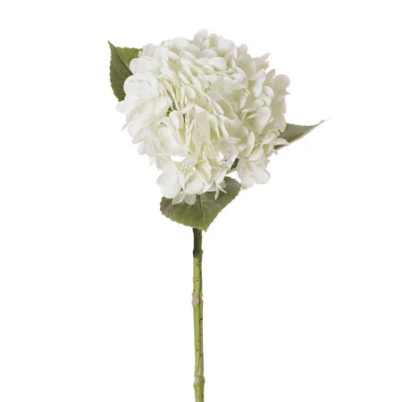 Real-touch artificial cream hydrangea flower, 18,5''