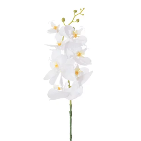 Orchidée phalaenopsis blanche artificielle, 33''
