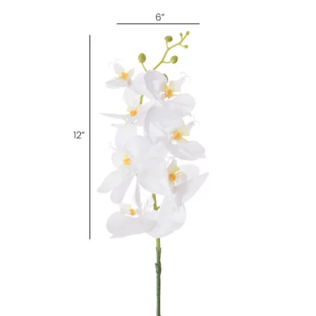 Orchidée phalaenopsis blanche artificielle, 33'' - Décors Véronneau