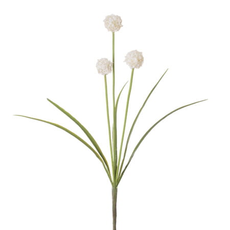 Bouquet d'alliums blancs artificiels, 21''