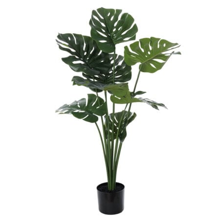 Artificial green monstera, 41''