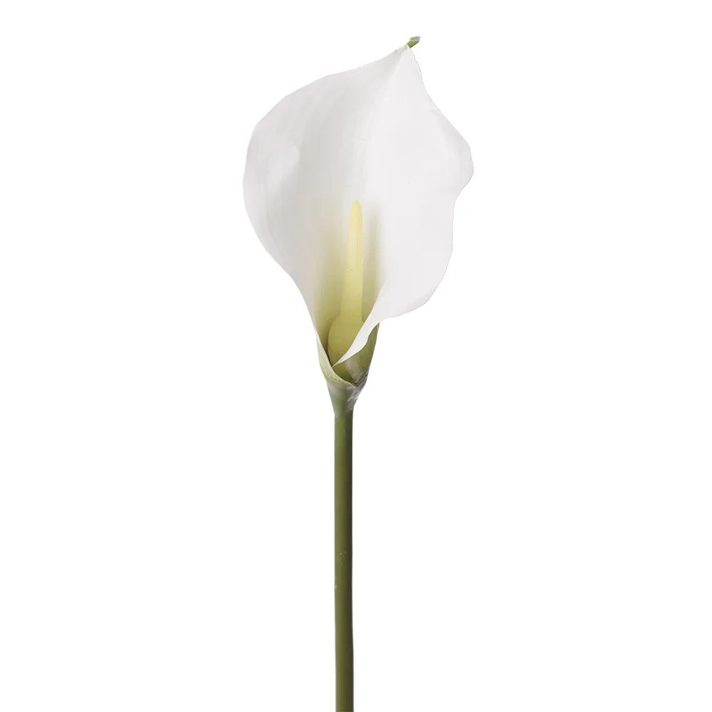 18X Fleurs Artificielles De Lis De Calla Bouquet Simple Tige Longue Décoration De Maison Réel