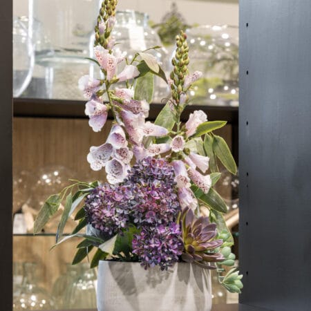 Hydrangée Annabelle mauve artificielle, 33'' - Décors Véronneau