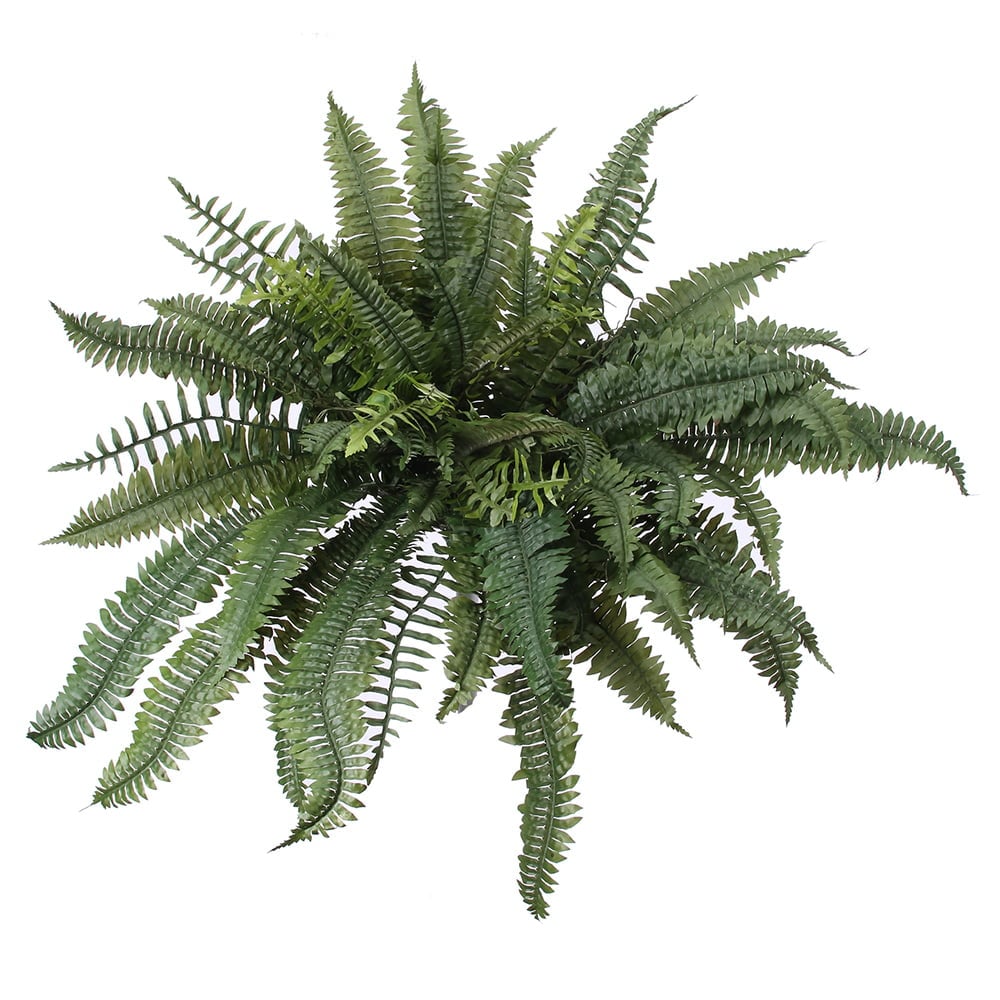 Artificial dark green boston fern, 44'' - Décors Véronneau