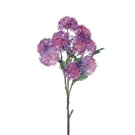Hydrangée Annabelle mauve artificielle, 33''