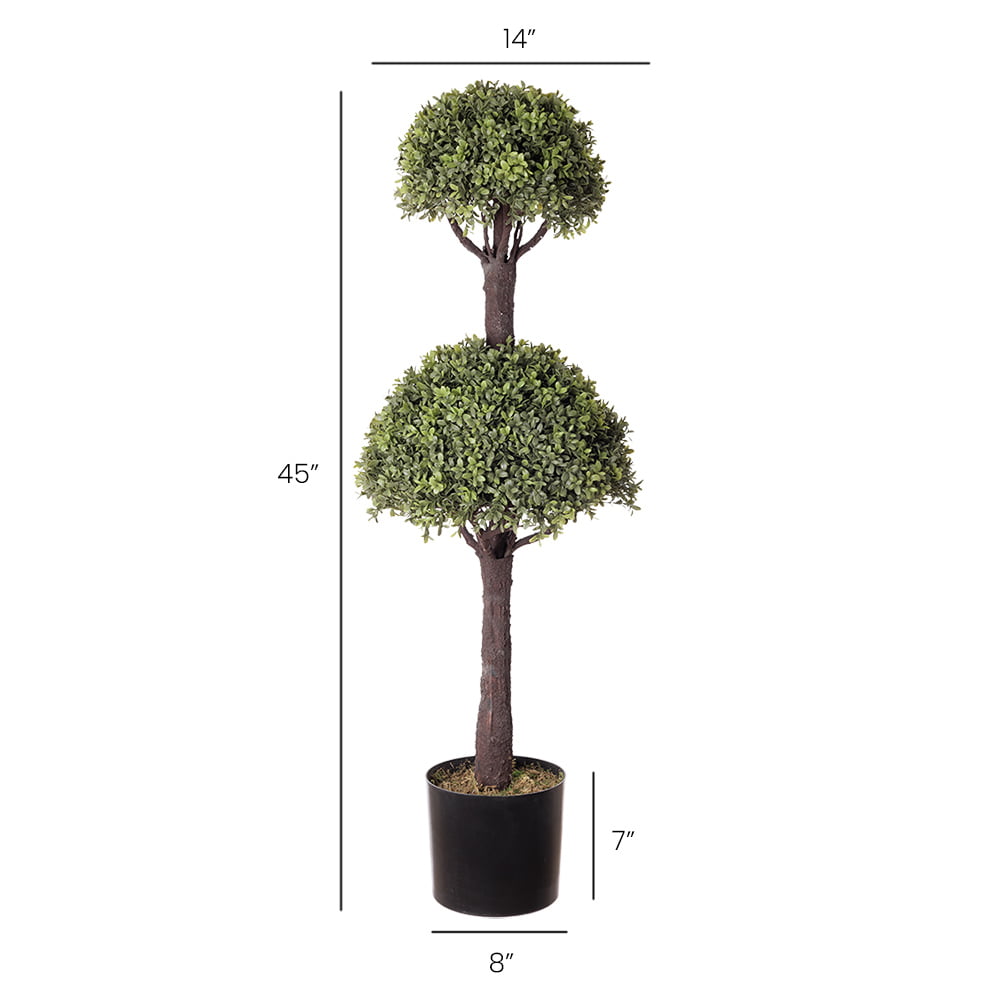 Topiaire de buis double artificiel extérieur, 43'' – Image 3 - Décors Véronneau
