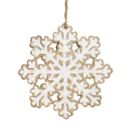 Snowflake gingerbread Christmas ornament, 5''