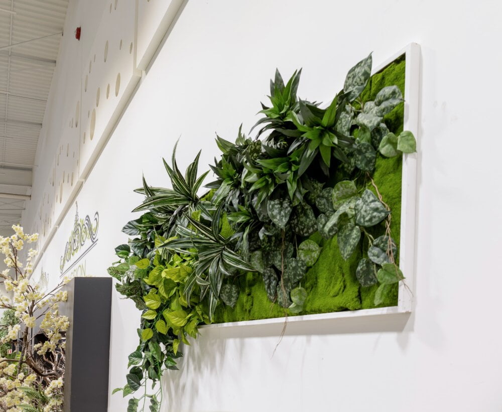 Mur végétal artificiel ignifuge - Décors Véronneau