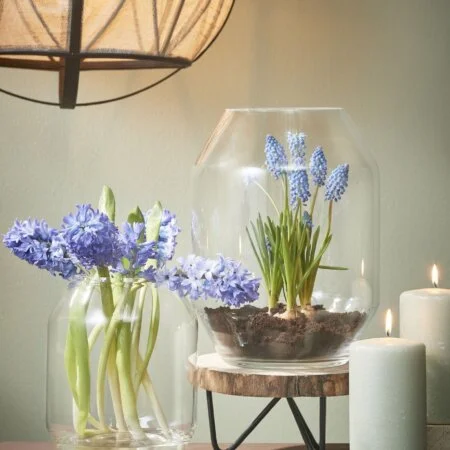 Vase décoratif en verre transparent - Décors Véronneau