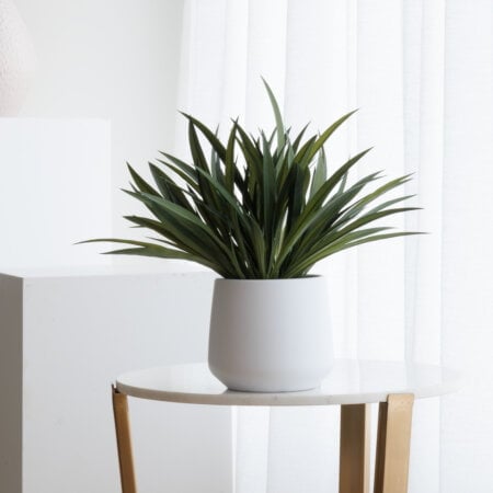 Verdure artificielle en pot blanc - Décors Véronneau