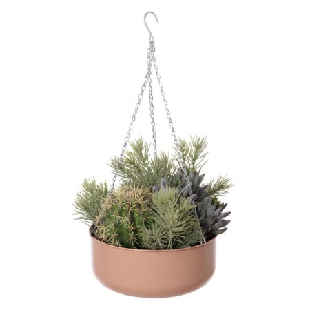 Jardinière suspendue de succulentes artificielles