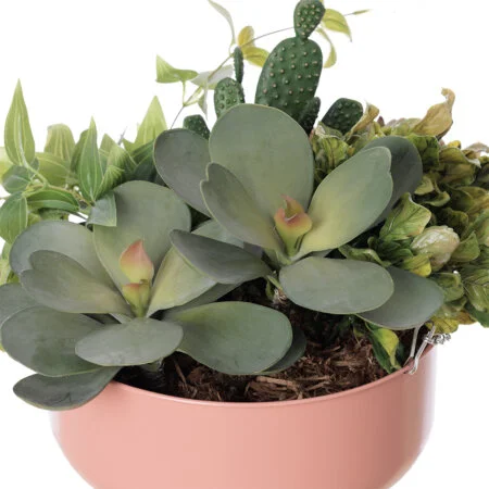 Artificial greenery hanging planter - Décors Véronneau