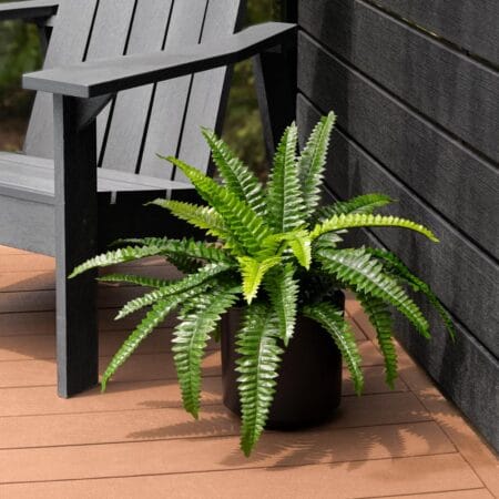 Plante artificielle extérieure, fougère boston, 23,5'' - Décors Véronneau