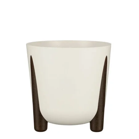 Cache-pot extérieur blanc sur pieds, 10 x 10''