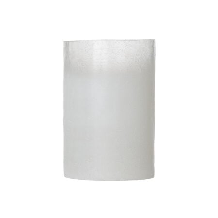 Hurricane crackled effect glass candle holder, 7,5 x 4,5''