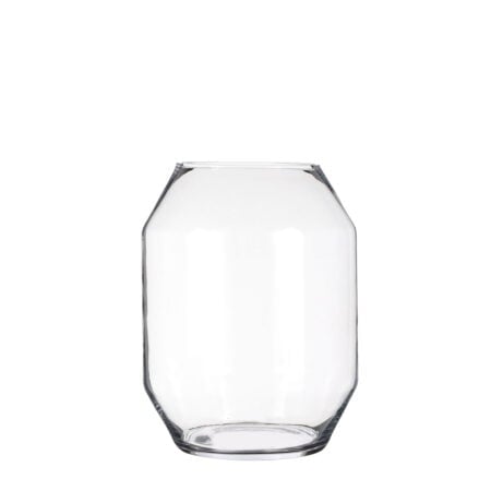 Clear glass decorative vase