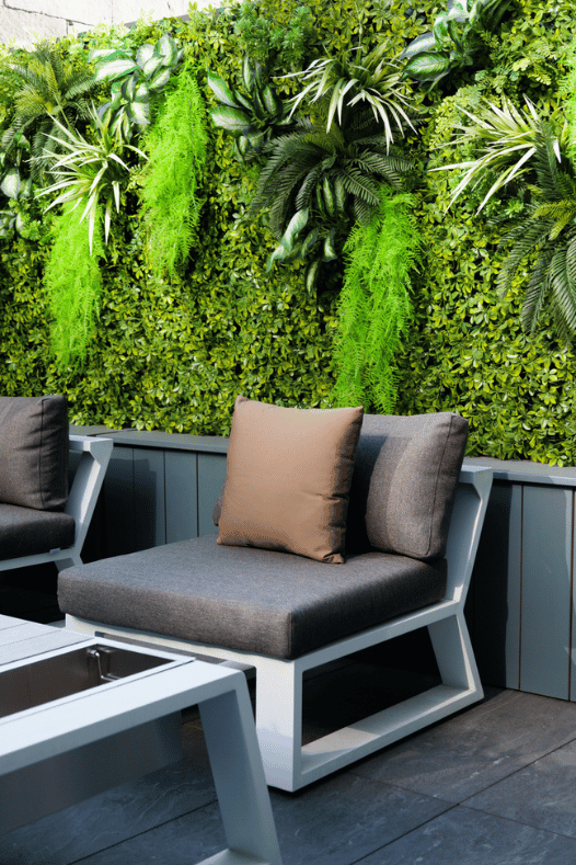 Mur végétal extérieur treillis - Décors Véronneau