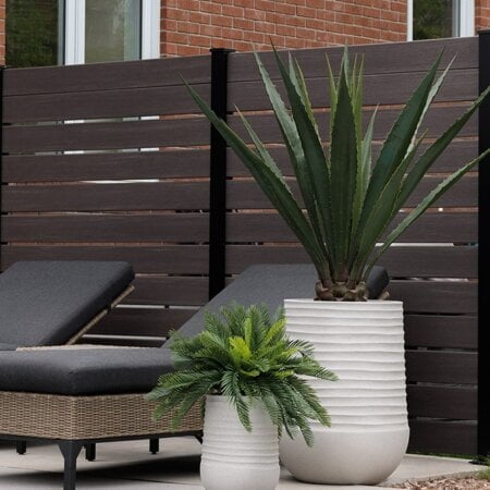 Agave américana vert artificiel extérieur en pot - Décors Véronneau