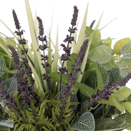 Création extérieure de lavande et plantes artificielles, 23'' - Décors Véronneau