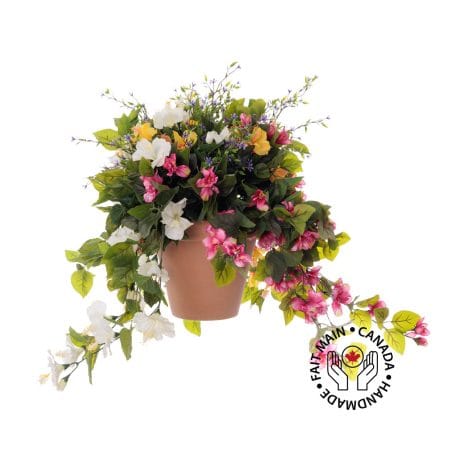 Arrangement floral extérieur estival artificiel, 25''