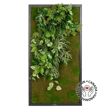 Mur végétal de plantes retombantes artificielles, 53 x 28
