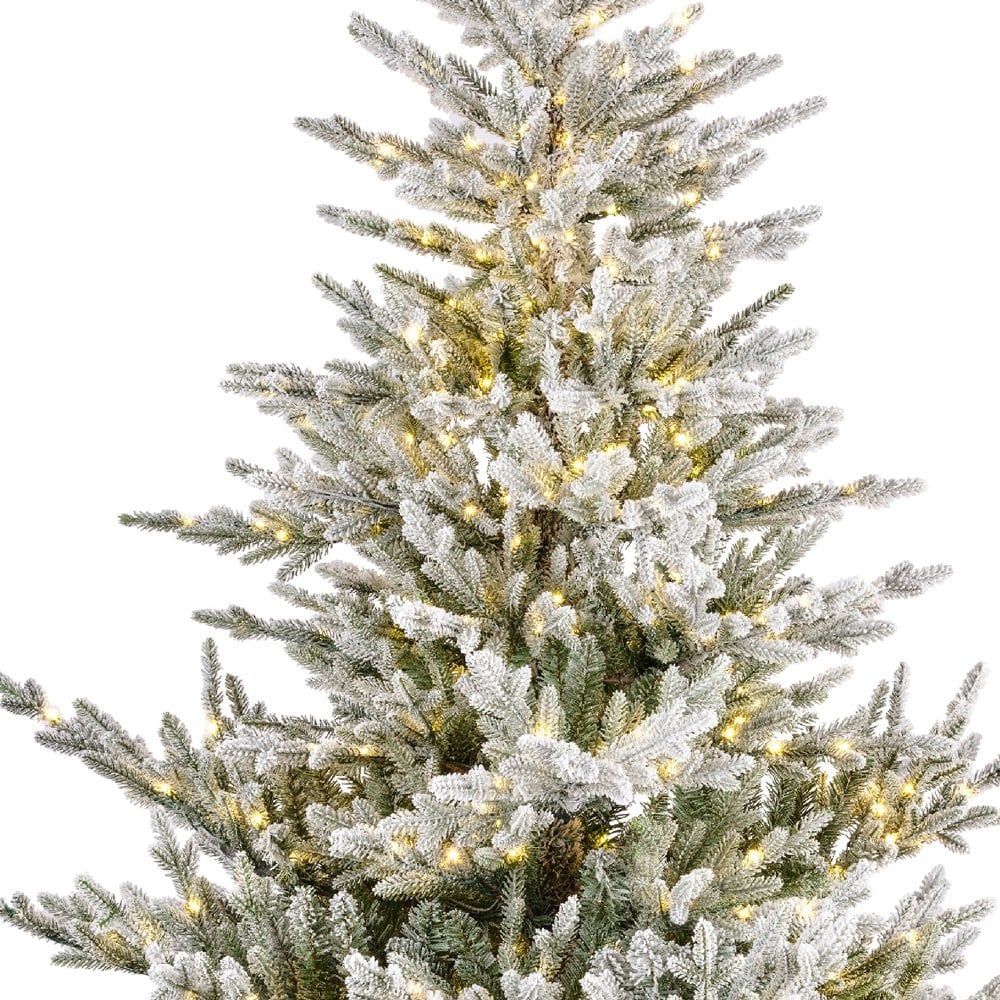 Sapin de Noël artificiel norvégien blanc illuminé, 7,5-9'' – Image 4 - Décors Véronneau