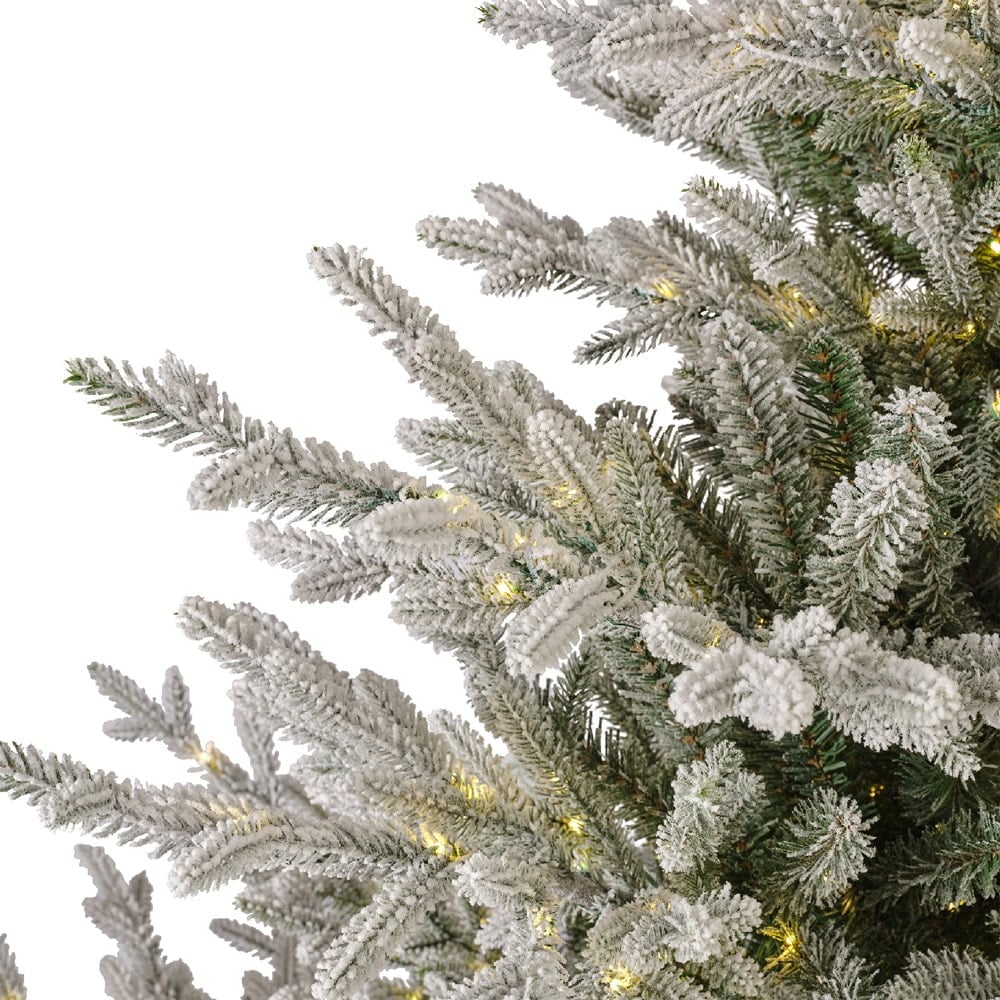 Sapin de Noël artificiel norvégien blanc illuminé, 7,5-9'' – Image 5 - Décors Véronneau