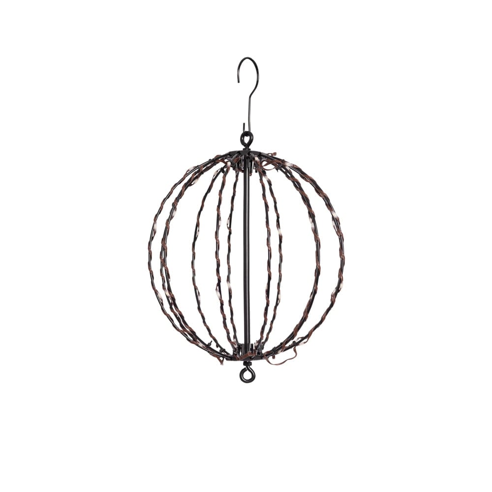 Boule en métal avec 48 lumières DEL d'extérieur, 10'' – Image 5 - Décors Véronneau