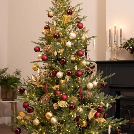 Sapin de Noël artificiel norvégien illuminé, 6-9'' - Décors Véronneau