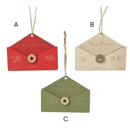 Ornement courrier du père Noël, 3,5'' - Décors Véronneau