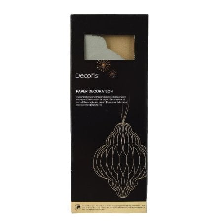 Grey paper tree ornament, 15,5'' - Décors Véronneau