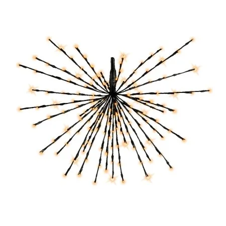 Suspension de Noël ext, 160 DEL blanc chaud, fil noir, 27,5'' - Décors Véronneau