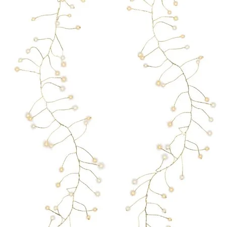 Guirlande lumineuse scintillante sur fil or, int./ext., blanc chaud, 19,5' - Décors Véronneau