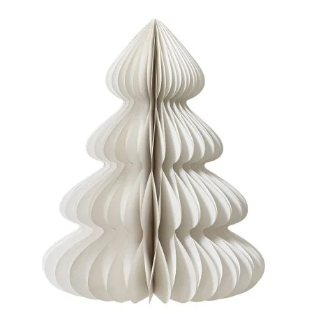White paper Christmas tree decoration, 23,5''