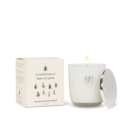 Fir and cypress essential oil candle, 5 oz