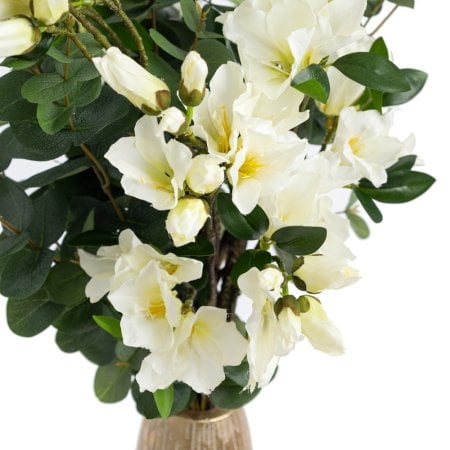 Vase au sol avec arrangement floral artificiel - Décors Véronneau