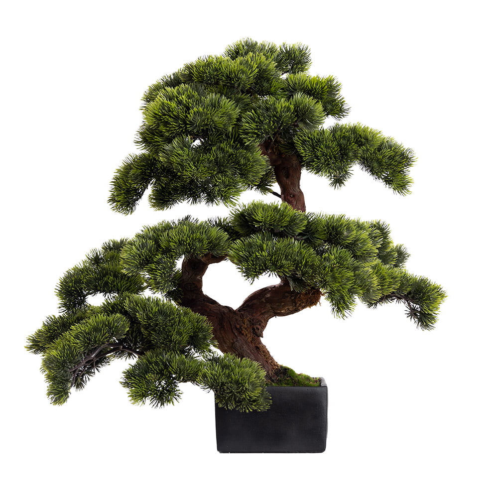 Artificial pine bonsai tree, 22 x 16'' Décors Véronneau