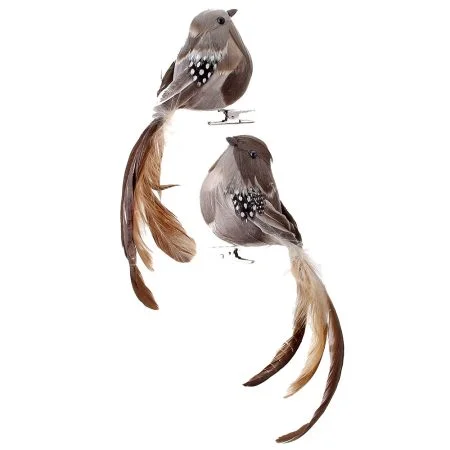Decorative bird on clip, 7''