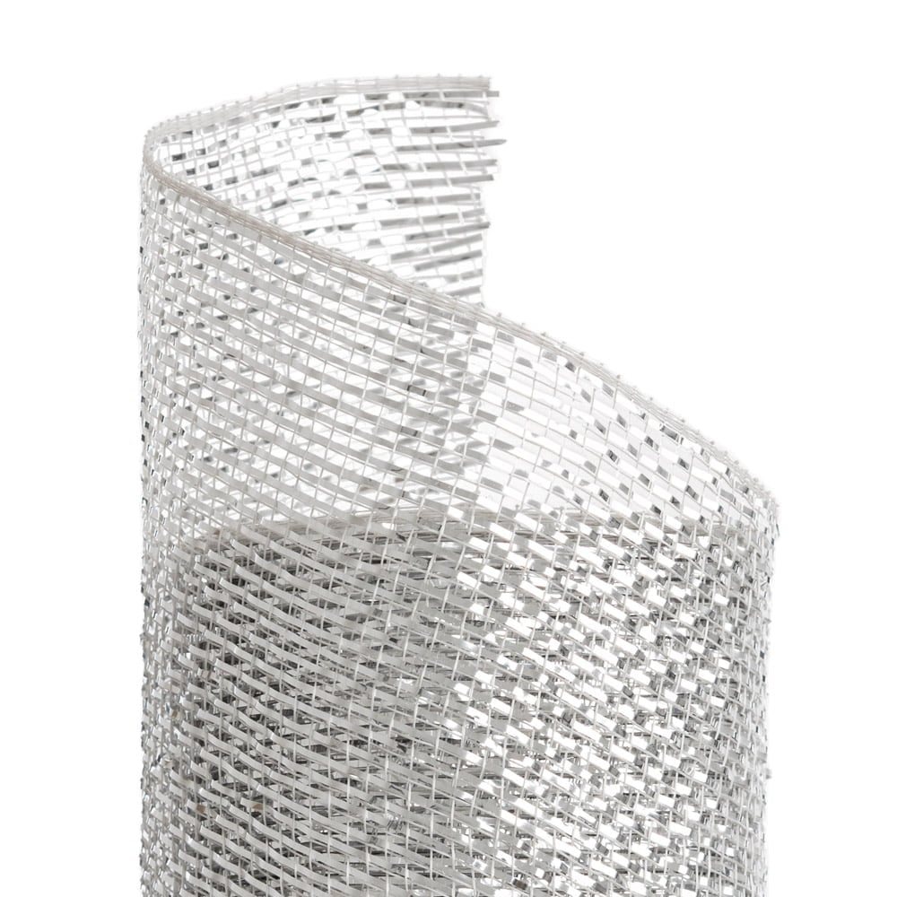 Tulle de Noël lustrée argent, 30' x 10'' – Image 2 - Décors Véronneau