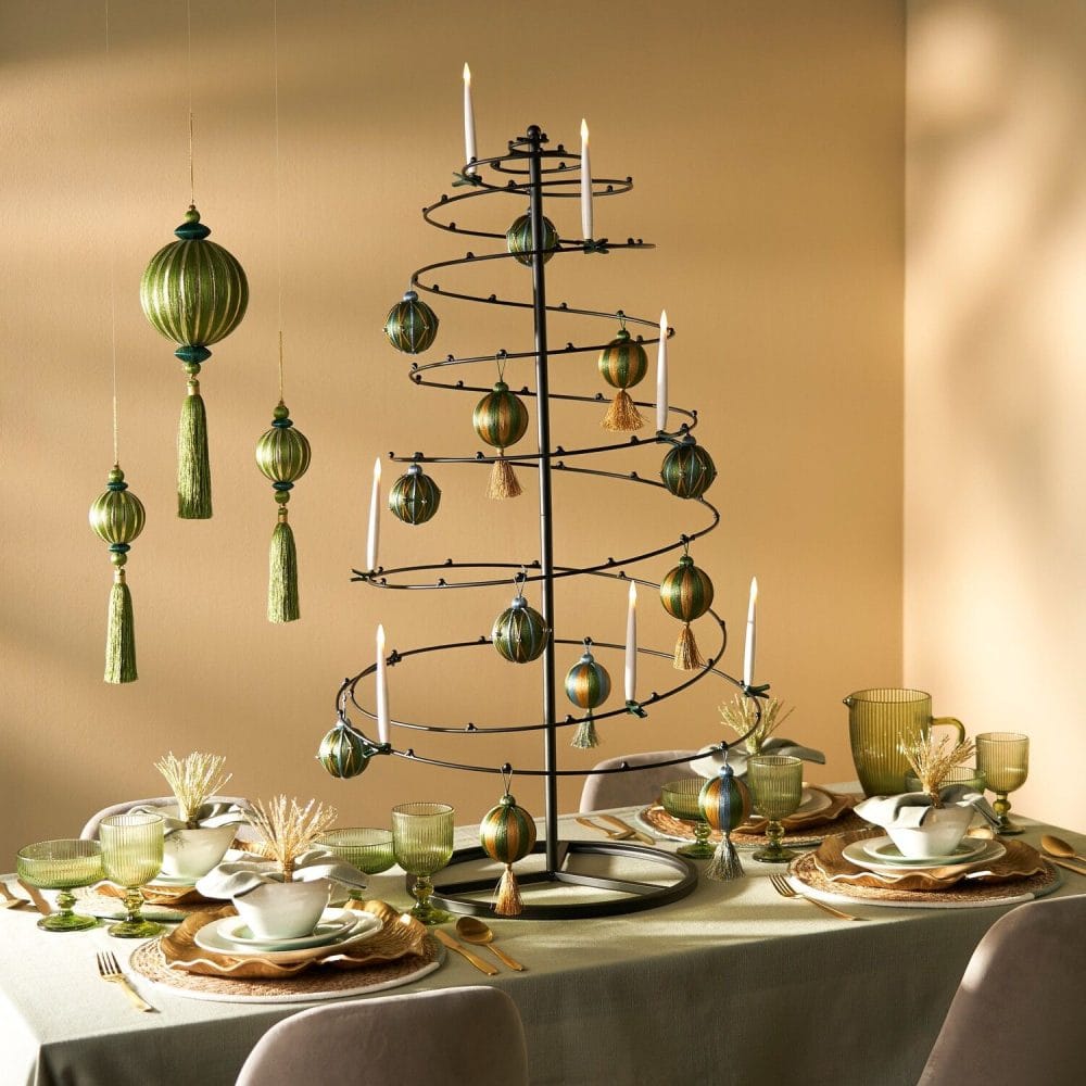 Lumières de Noël chandelles sur clip - Décors Véronneau