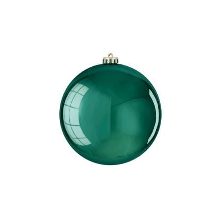 Emerald green shiny Christmas ornament, 6''