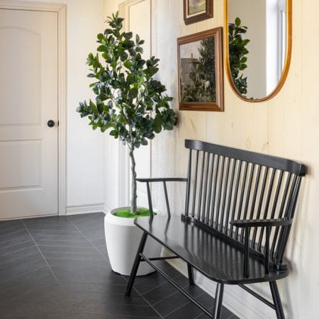 Arbre ficus artificiel au tronc texturé, 63'' - Décors Véronneau