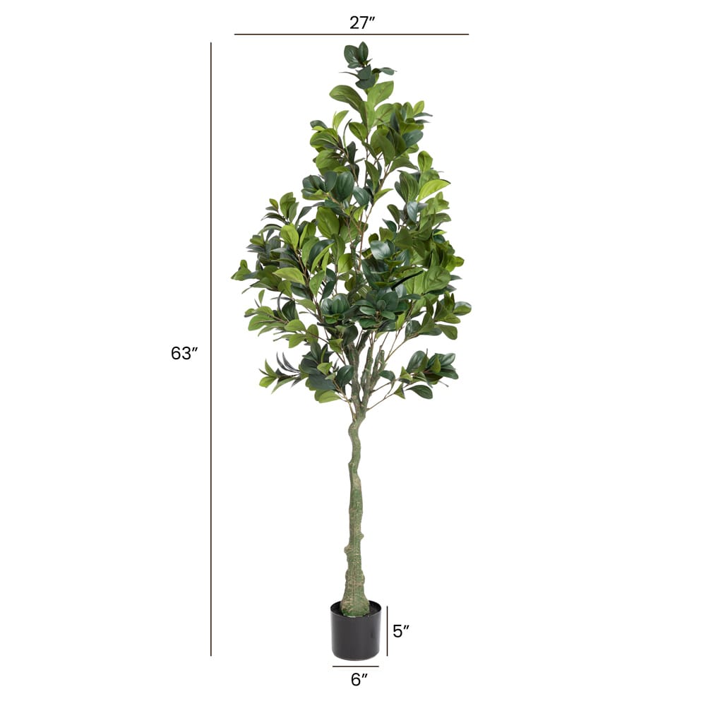 Plante artificielle ficus au tronc texturé mesures - Décors Véronneau