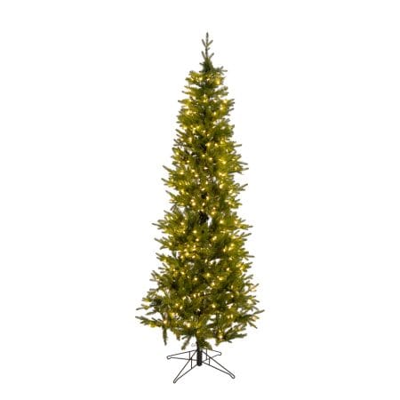 Pre-lit thin alps artificial Christmas tree, 7,5-12'