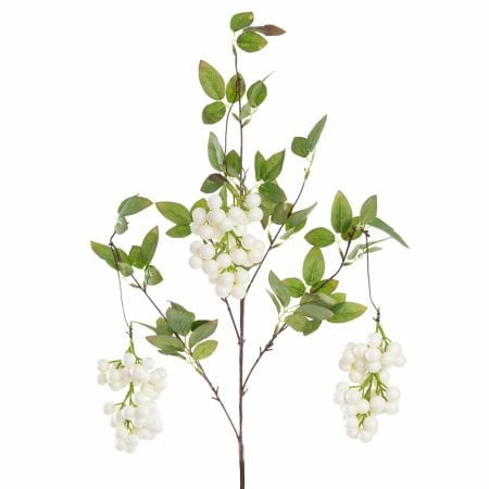 Hanging foliage with white berries, 40''