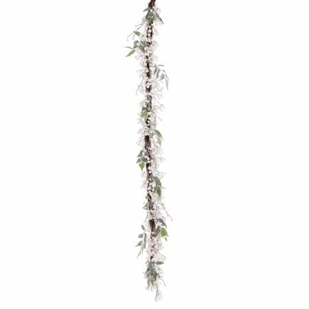 Guirlande de baies blanches brillantes, 72'' - Décors Véronneau