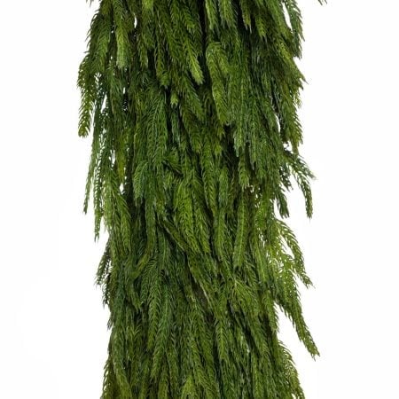 Artificial real-touch dense cypress garland, 72''