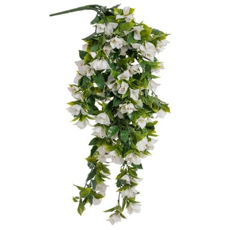 Bouquet de bougainvillier blanc artificiel extérieur, 35''