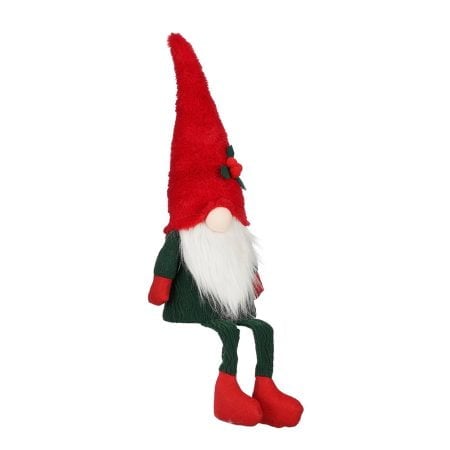 Red and green Christmas gnome plush, 23,5''