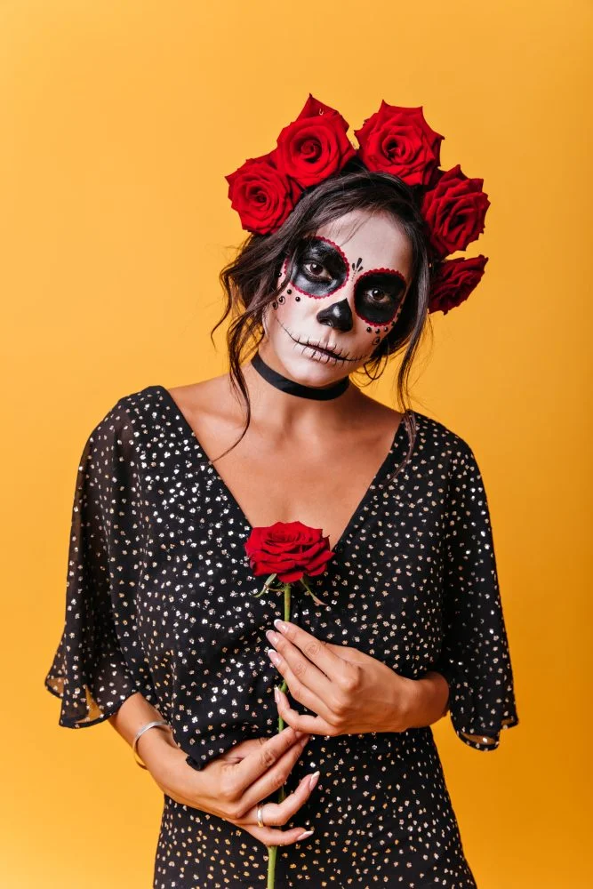 La Catrina costume d'Halloween fleurs - Décors Véronneau